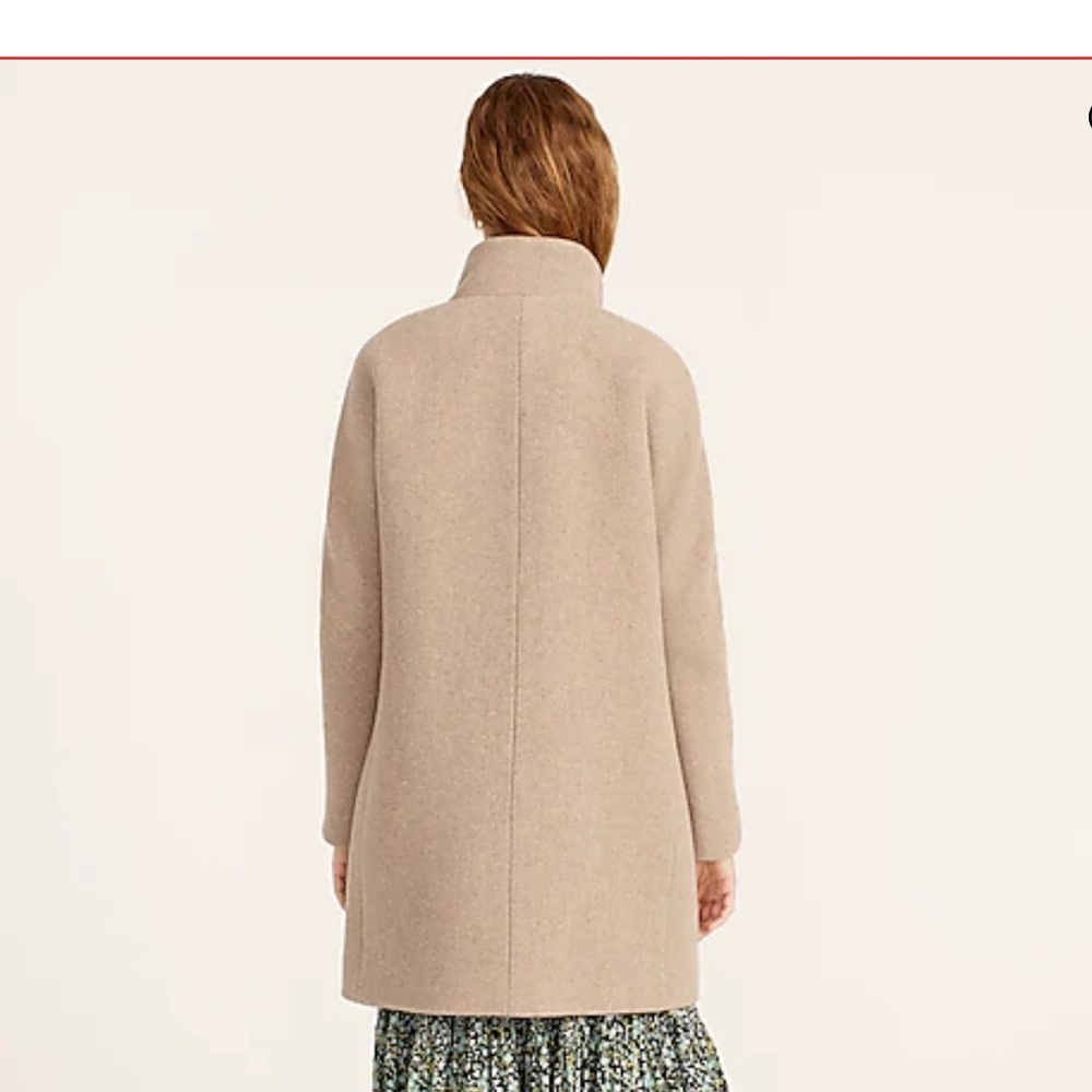 SOLD- J Crew Cocoon Italian stadium cloth wool coat - Picture 4 of 11